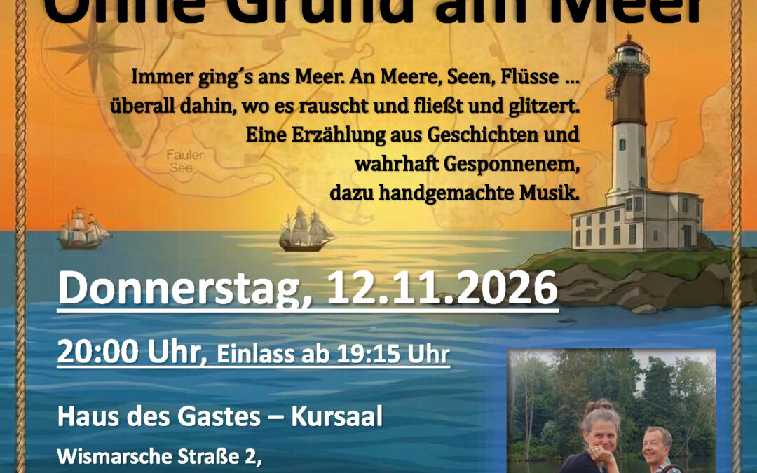 Ohne Grund am Meer